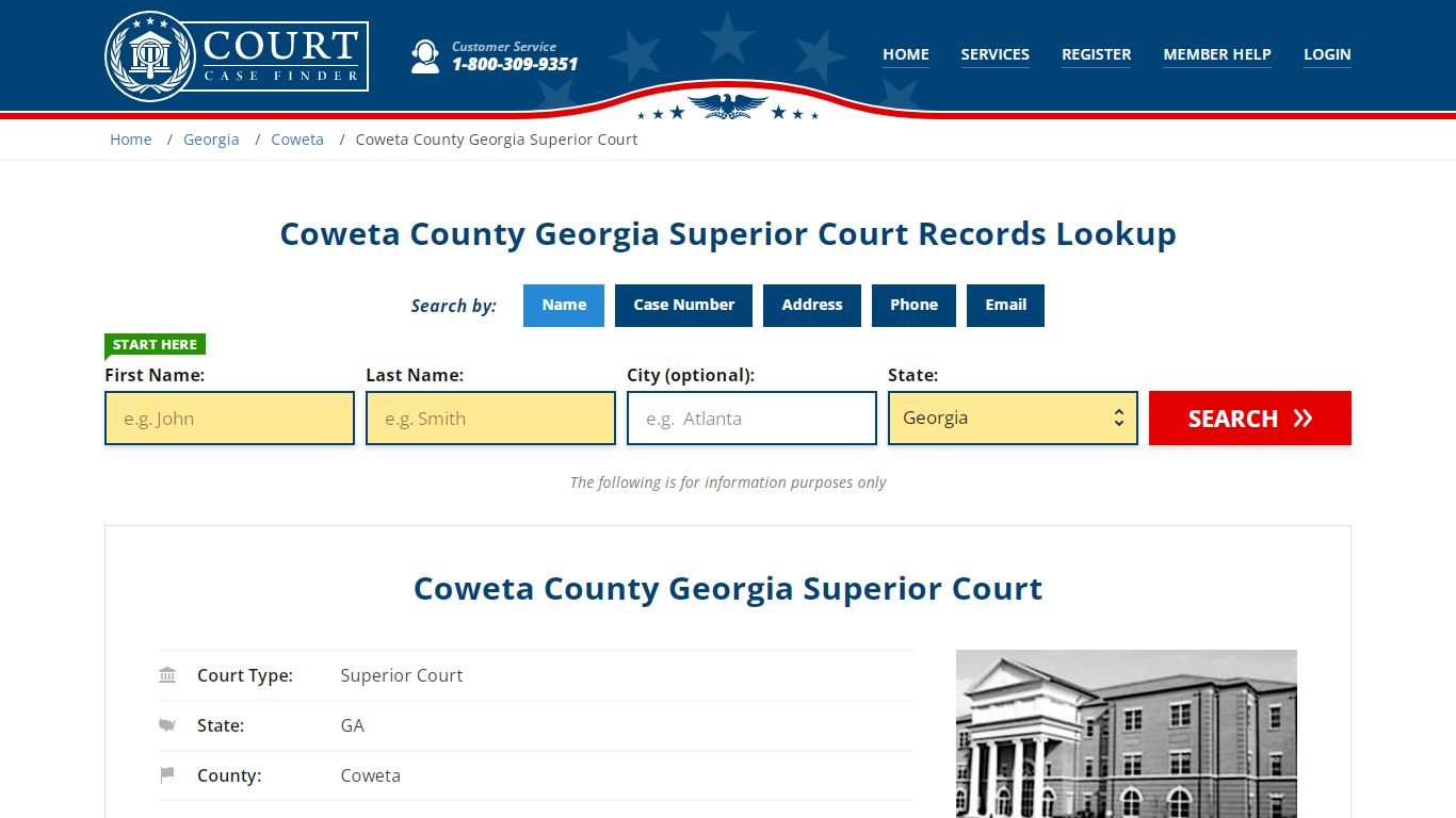 Coweta County Georgia Superior Court Records Lookup